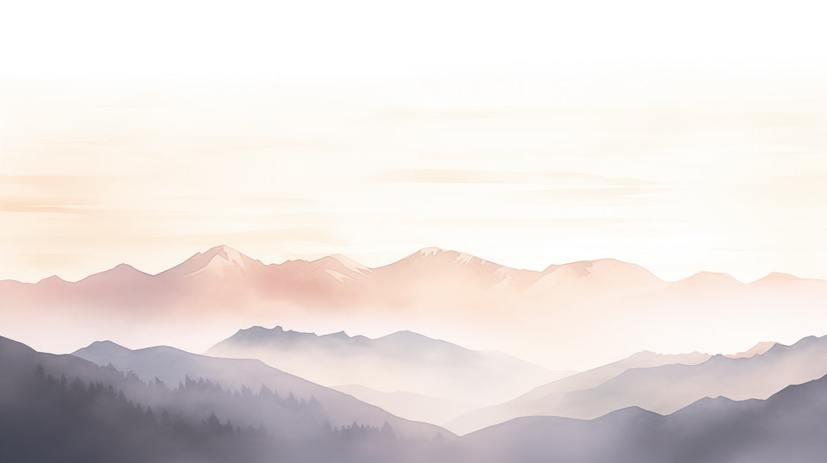 Mist Mountain Wallpaper Mural in your room