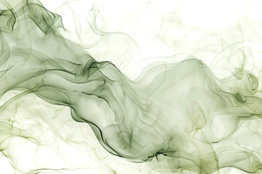 Green Watercolor Ink Wallpaper Mural