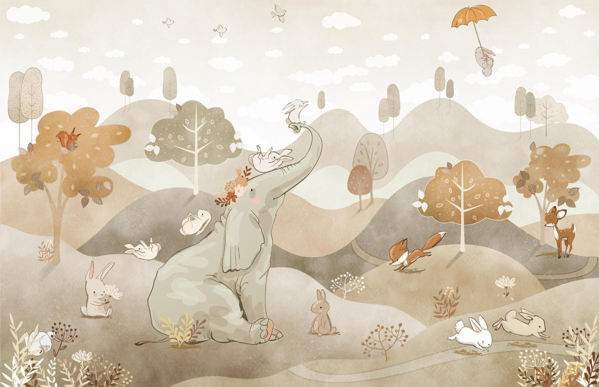 Storybook Balloons Wall Mural in your room