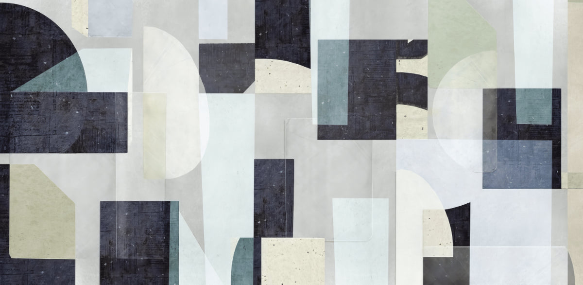 Abstract Geometric Wall Mural in your room