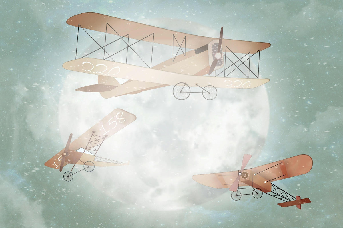 Cute Animals Aviators Wall Mural in your room — zoomed