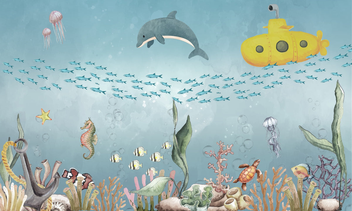 Underwater Adventure Wall Mural in your room