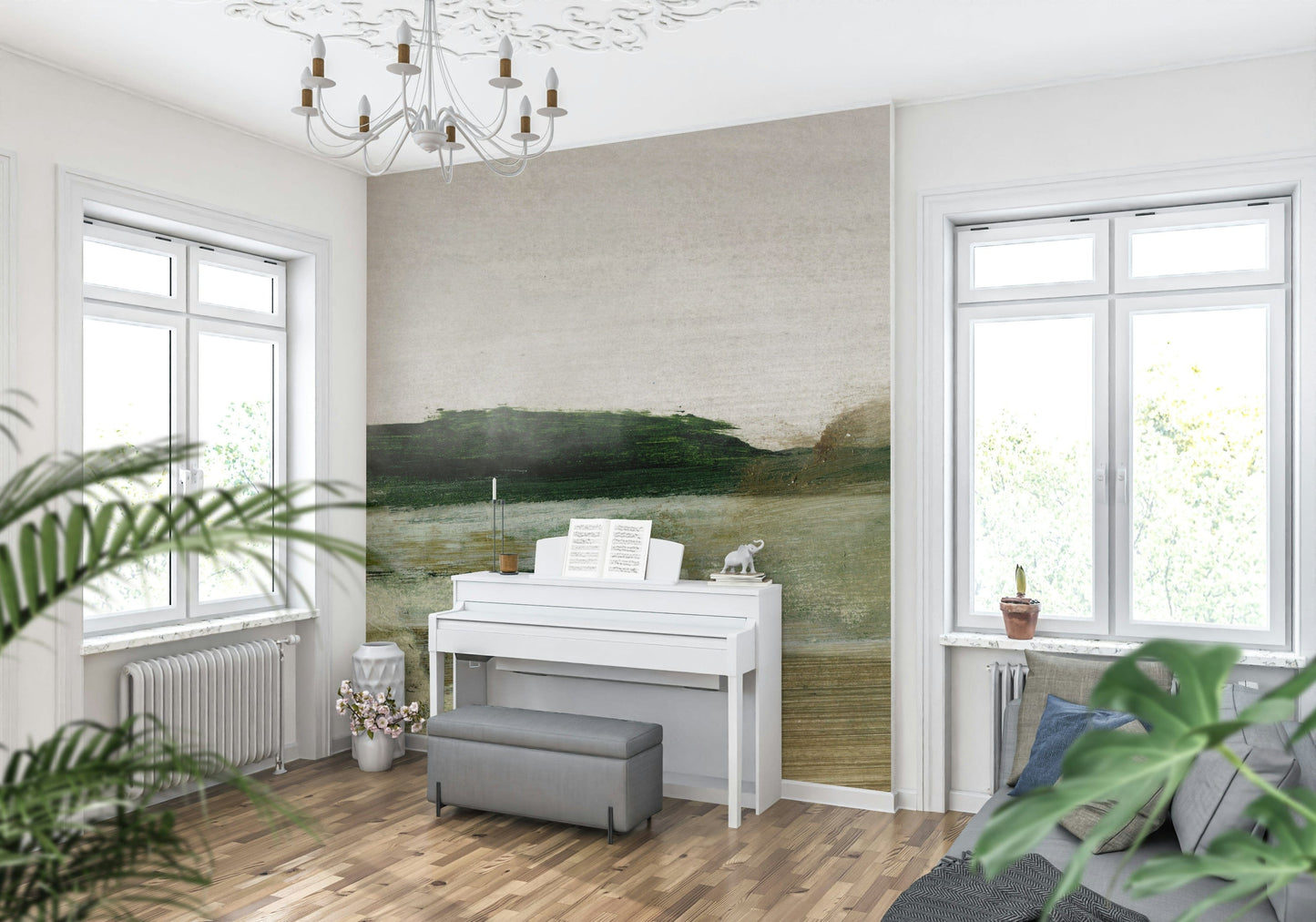 Brushstroke Horizon Wall Mural -2938603