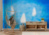 A serene nautical scene wall mural for your decor.

