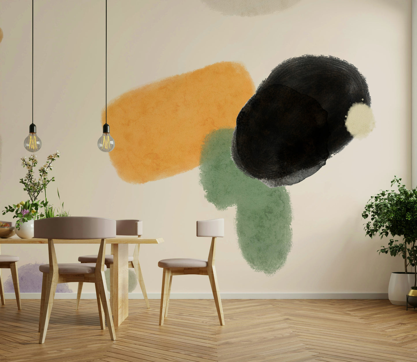 Clam Tone Composition Wall Mural