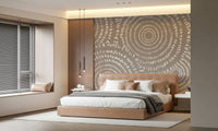 A high-quality serene circle wall mural for walls.