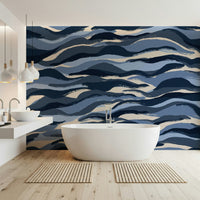 A beautiful modern art wall mural of delicate water.