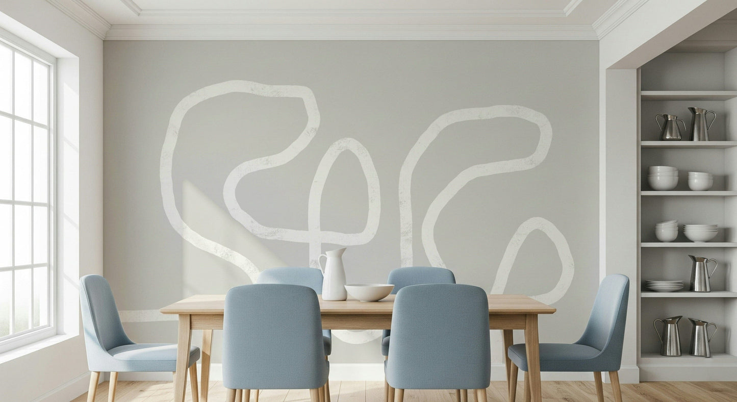 Simple Curves Wall Mural