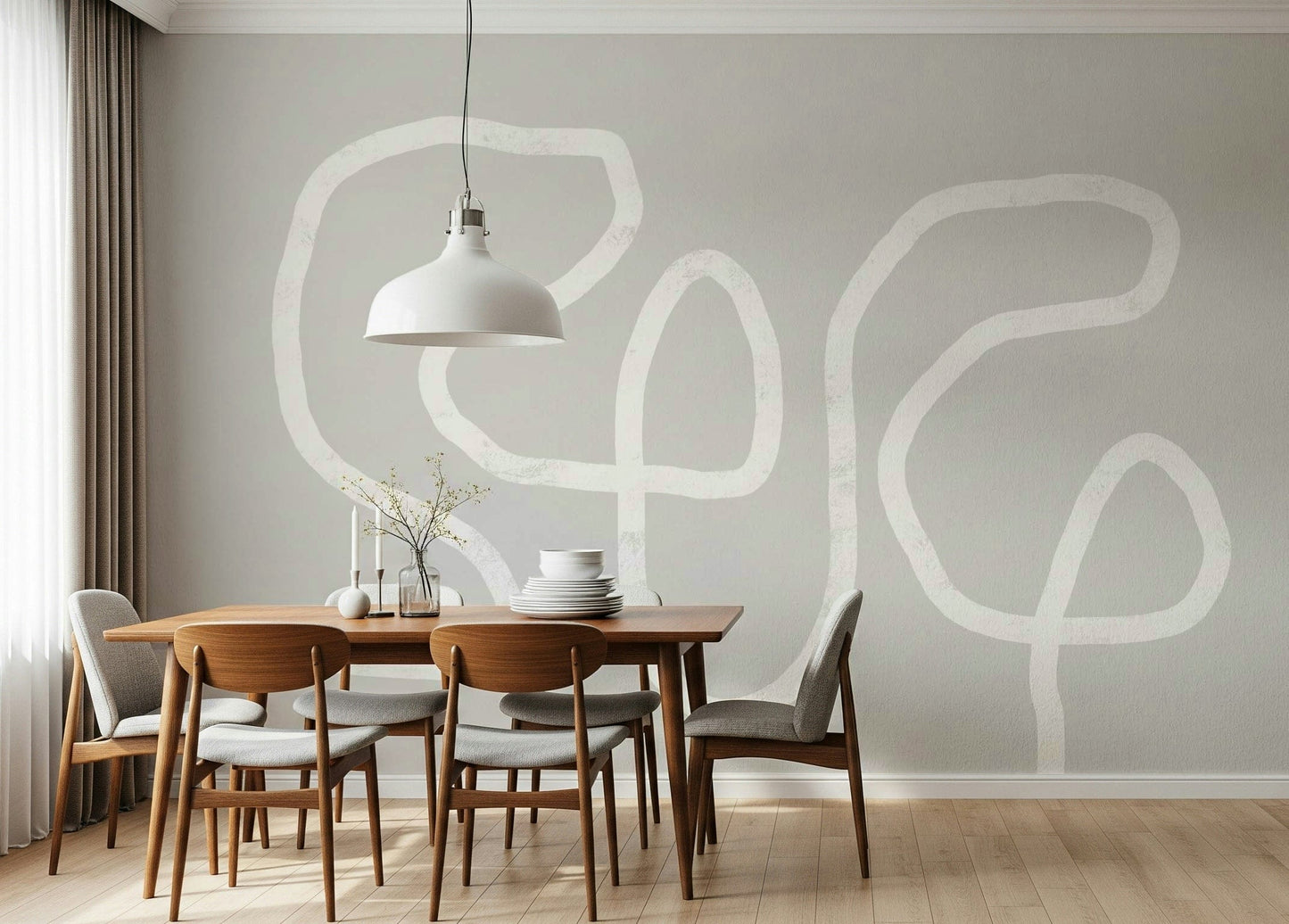 Simple Curves Wall Mural