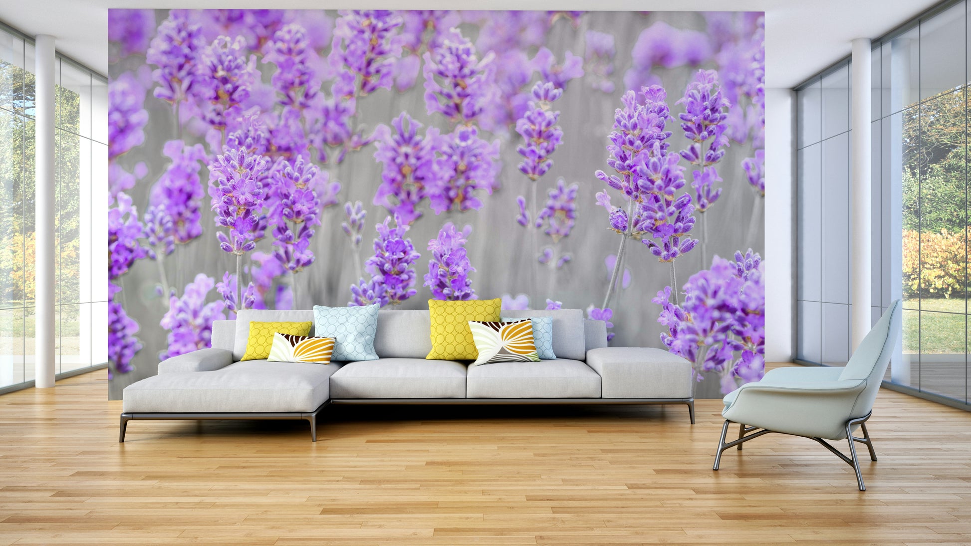 A seamless pattern for a bedroom or living room.

