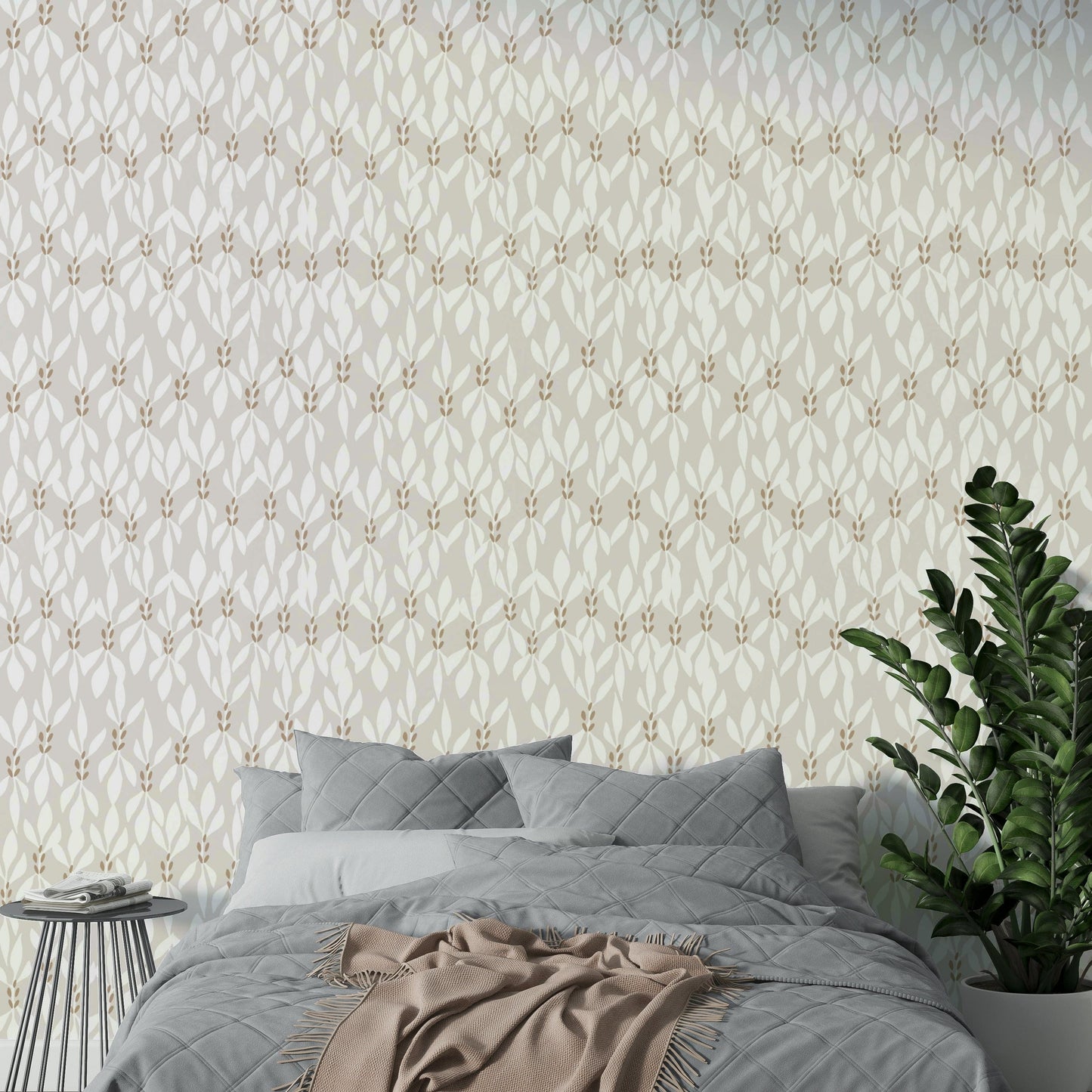 Close-up of a woven texture wall mural

