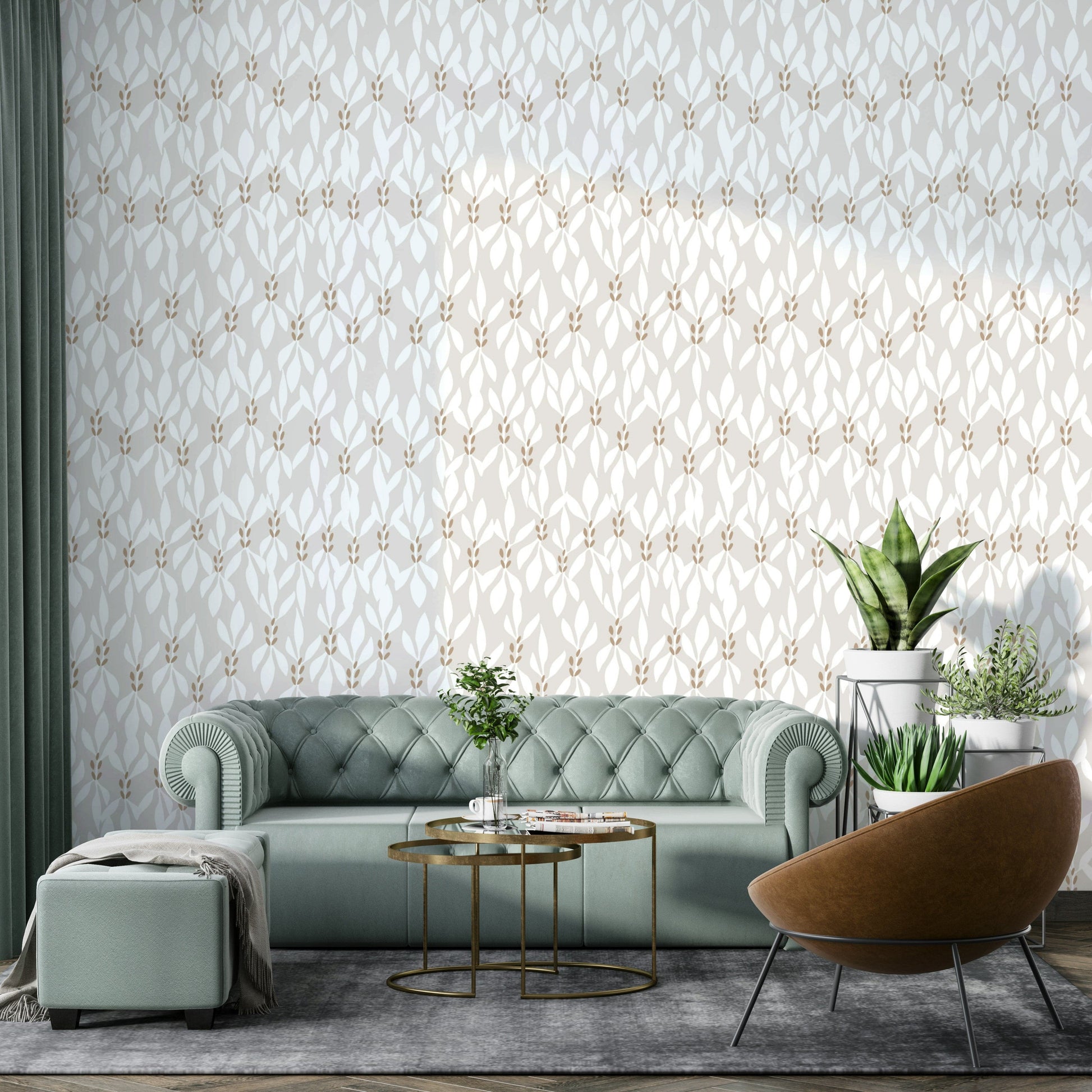 A close view of the braided wallpaper texture


