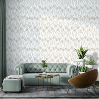 A close view of the braided wallpaper texture

