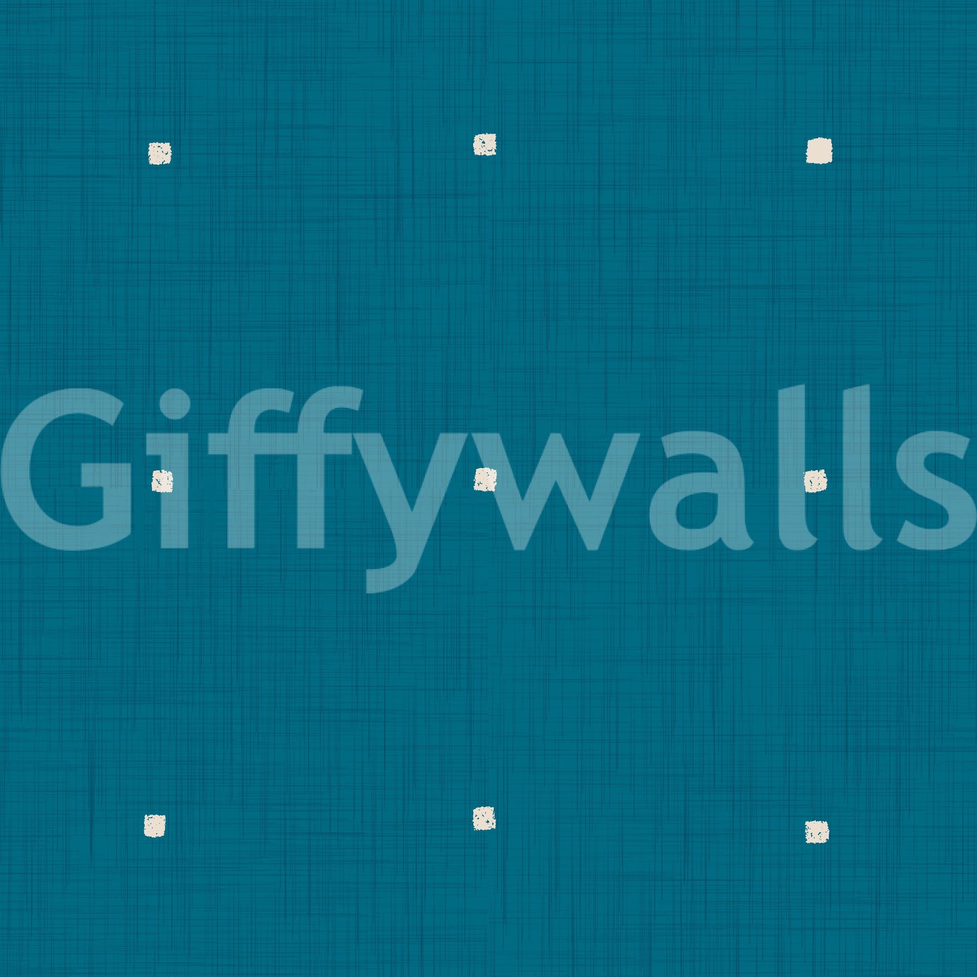 Simple Grid pattern Teal texture wall covering look.