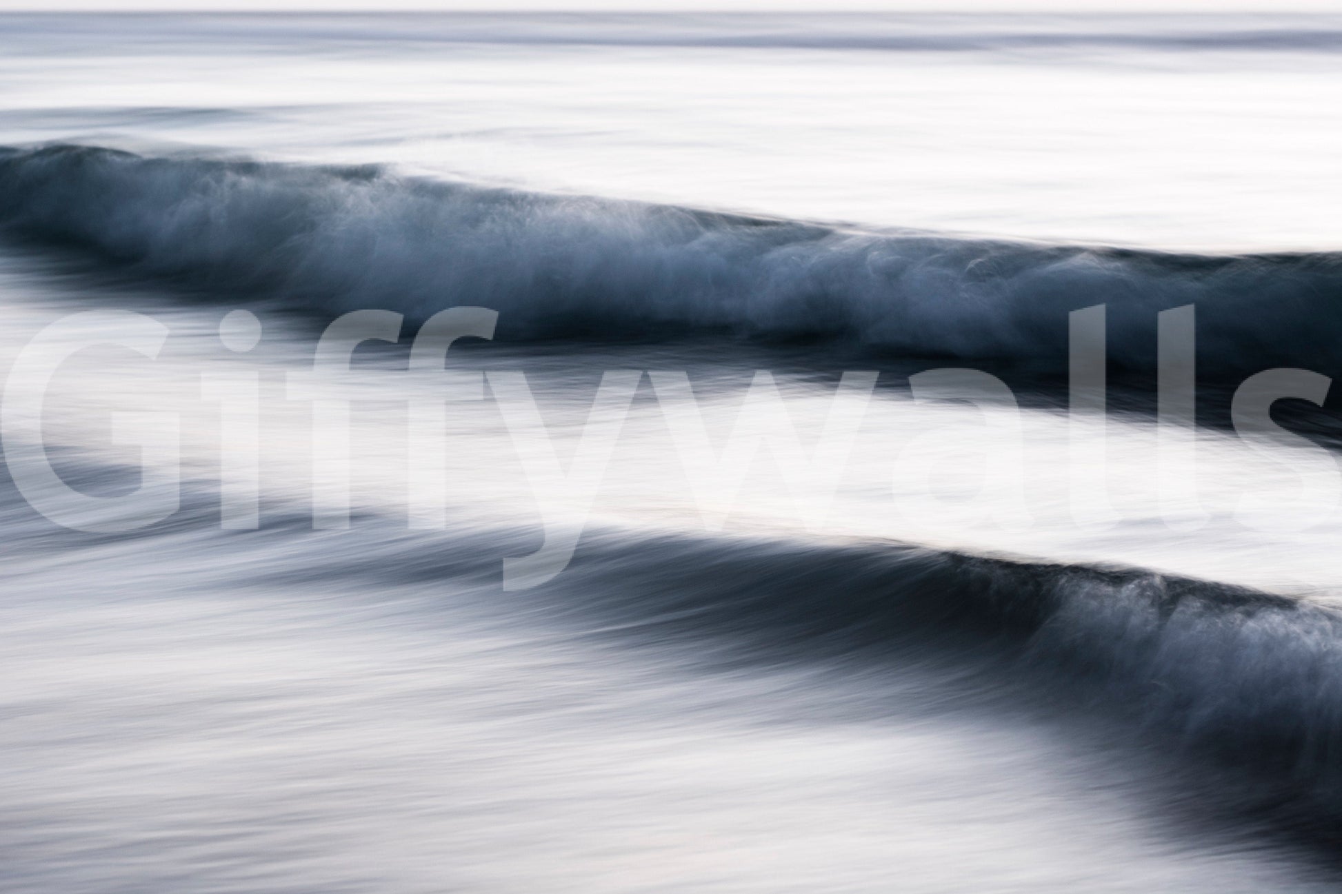 A high-quality serene ocean wall mural for walls.

