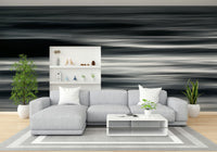 A detail shot of the flowing lines in the wallpaper.

