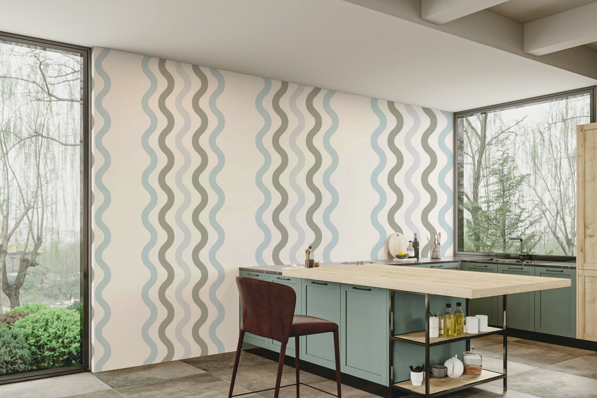 The design has a beautiful, artistic aesthetic.

