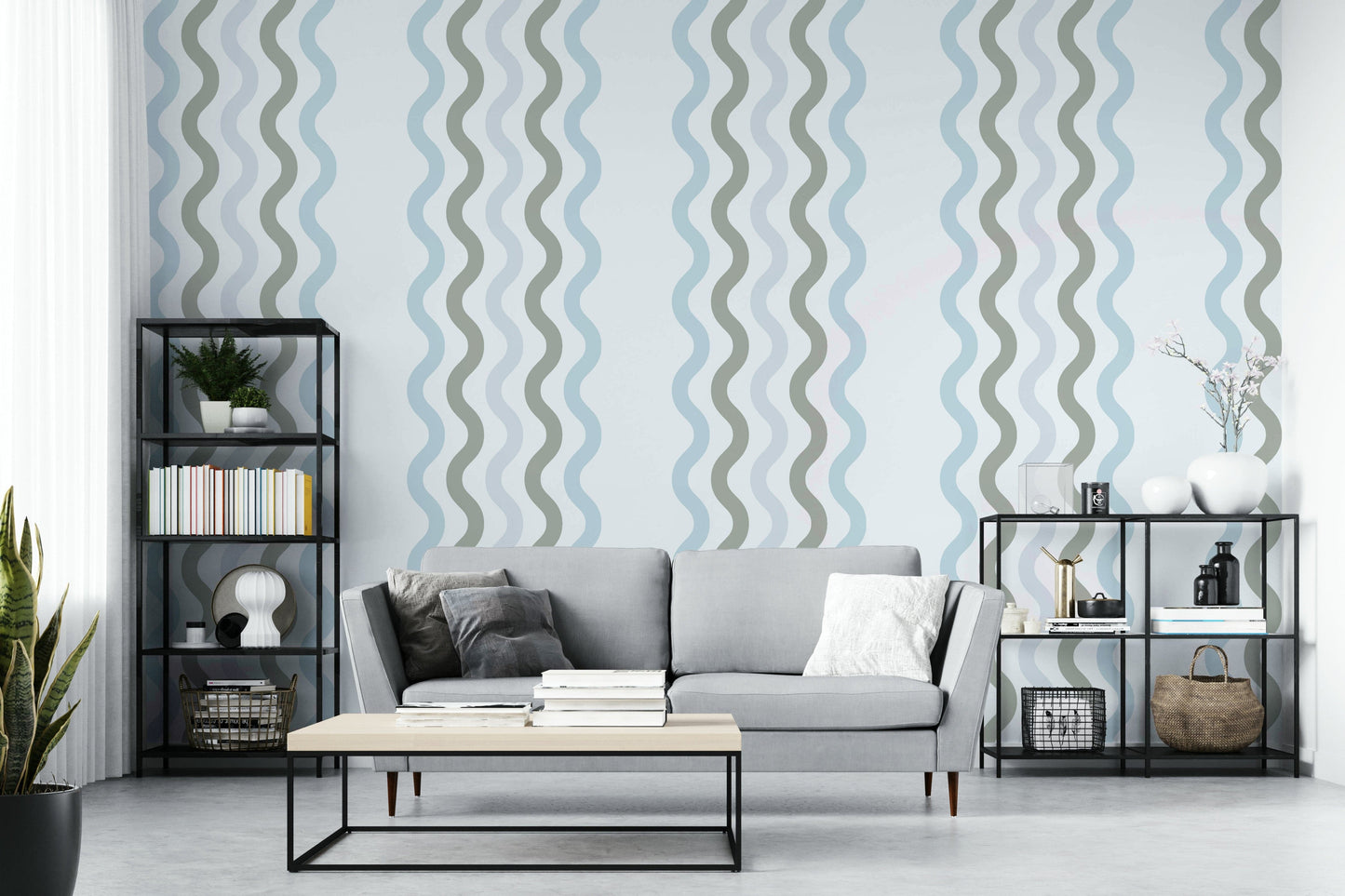 The colors are gentle, with a muted, neutral palette.

