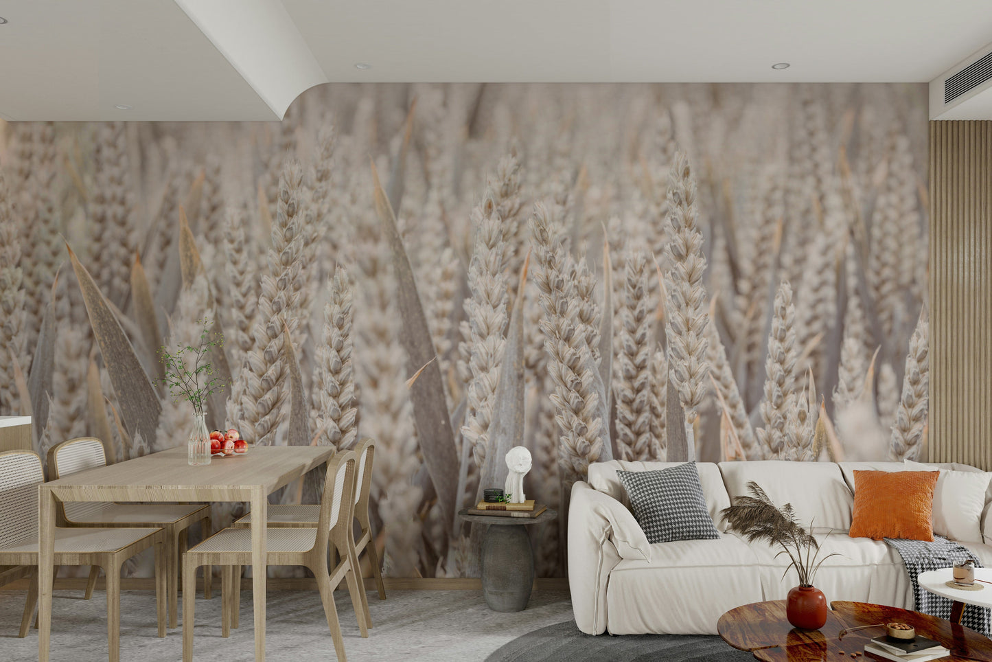 A detail shot of the rolling hills in the wallpaper.

