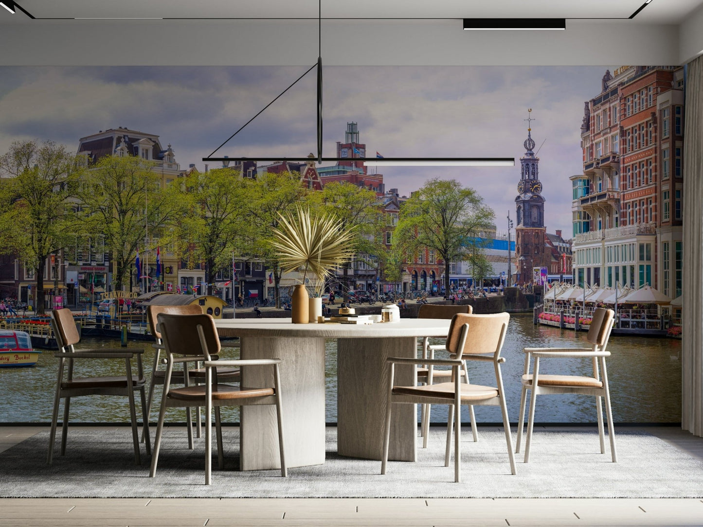 Quaint boats on water.

