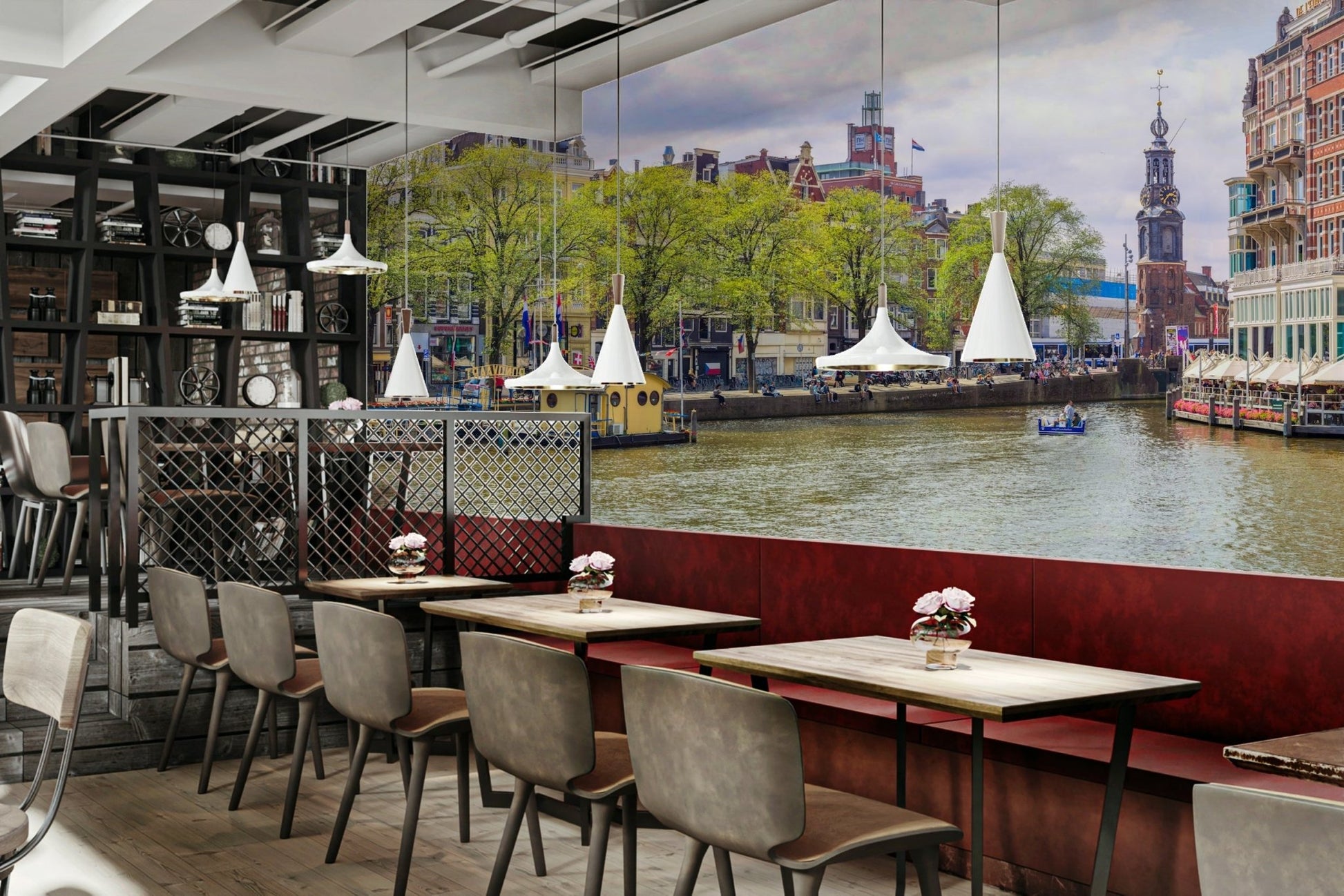 Focus on water reflections.

