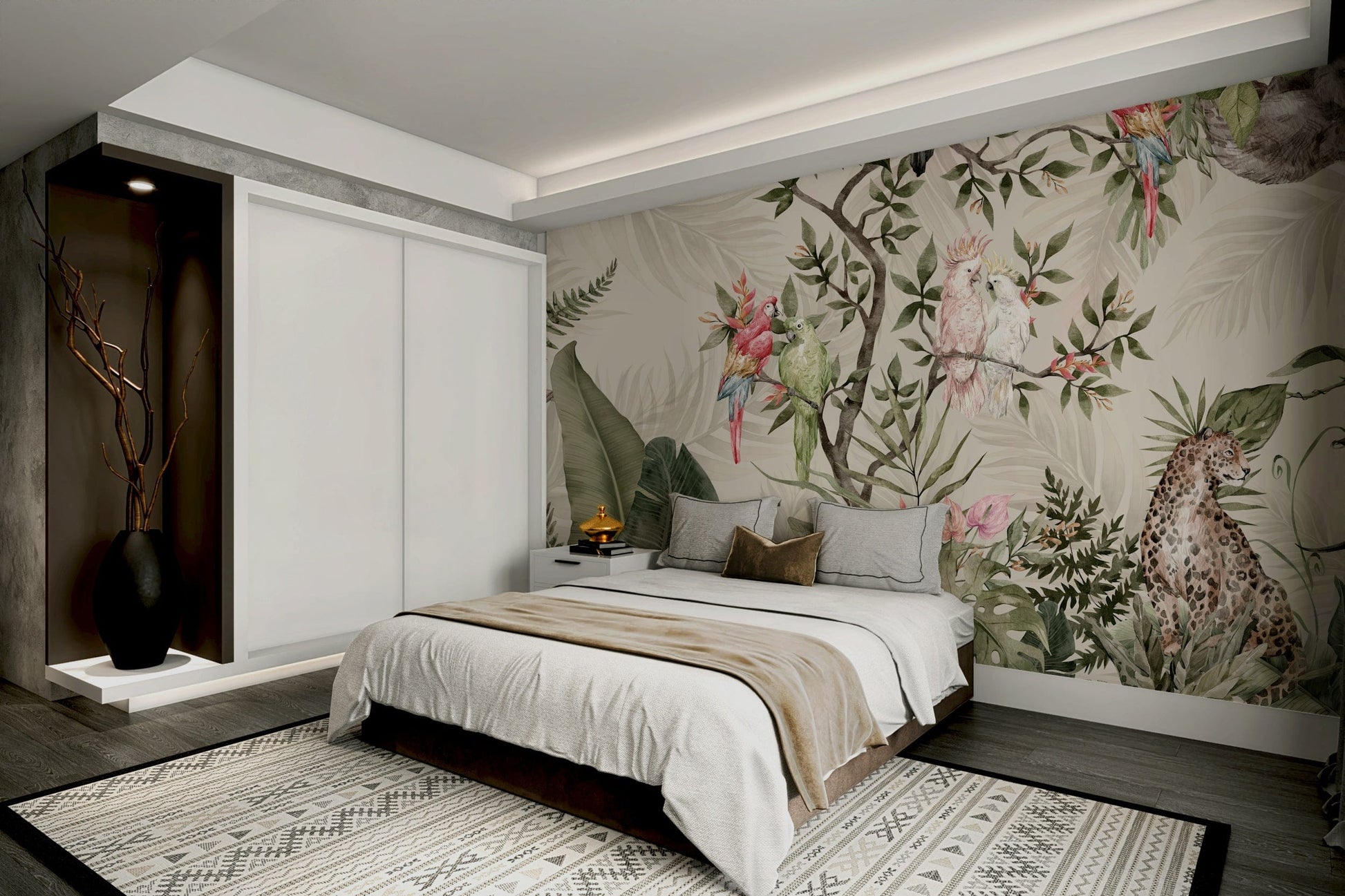 The composition is a harmonious, flowing pattern.

