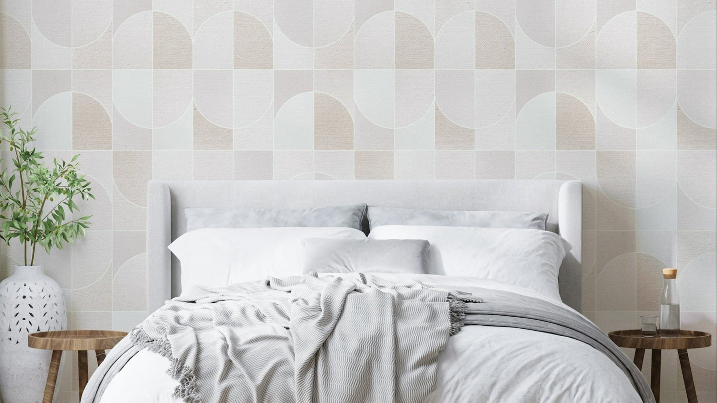 Structured yet soft visual.

