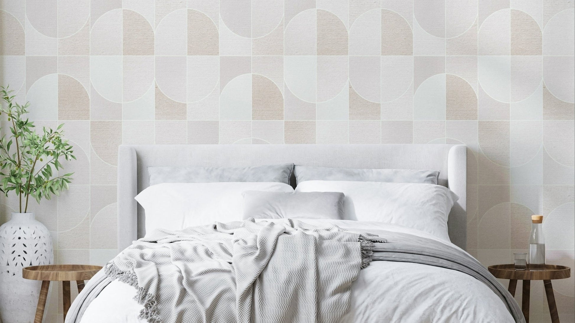 Structured yet soft visual.

