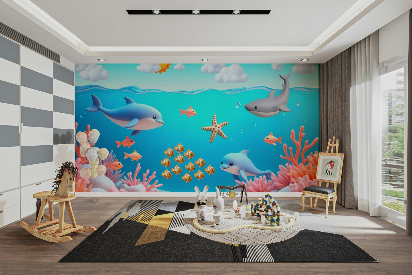 The image has a happy, energetic mood.

