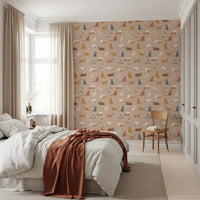 Cats Galore in toffee color Wallpaper⁠
