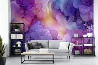 Cloud-themed wall mural full view


