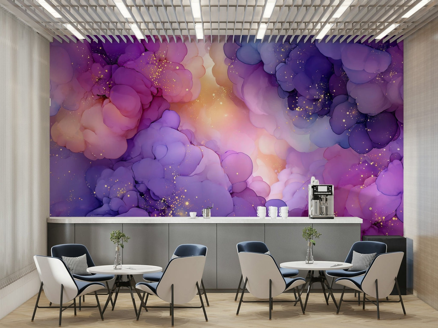 Calm sky tones in cloudscape wallpaper

