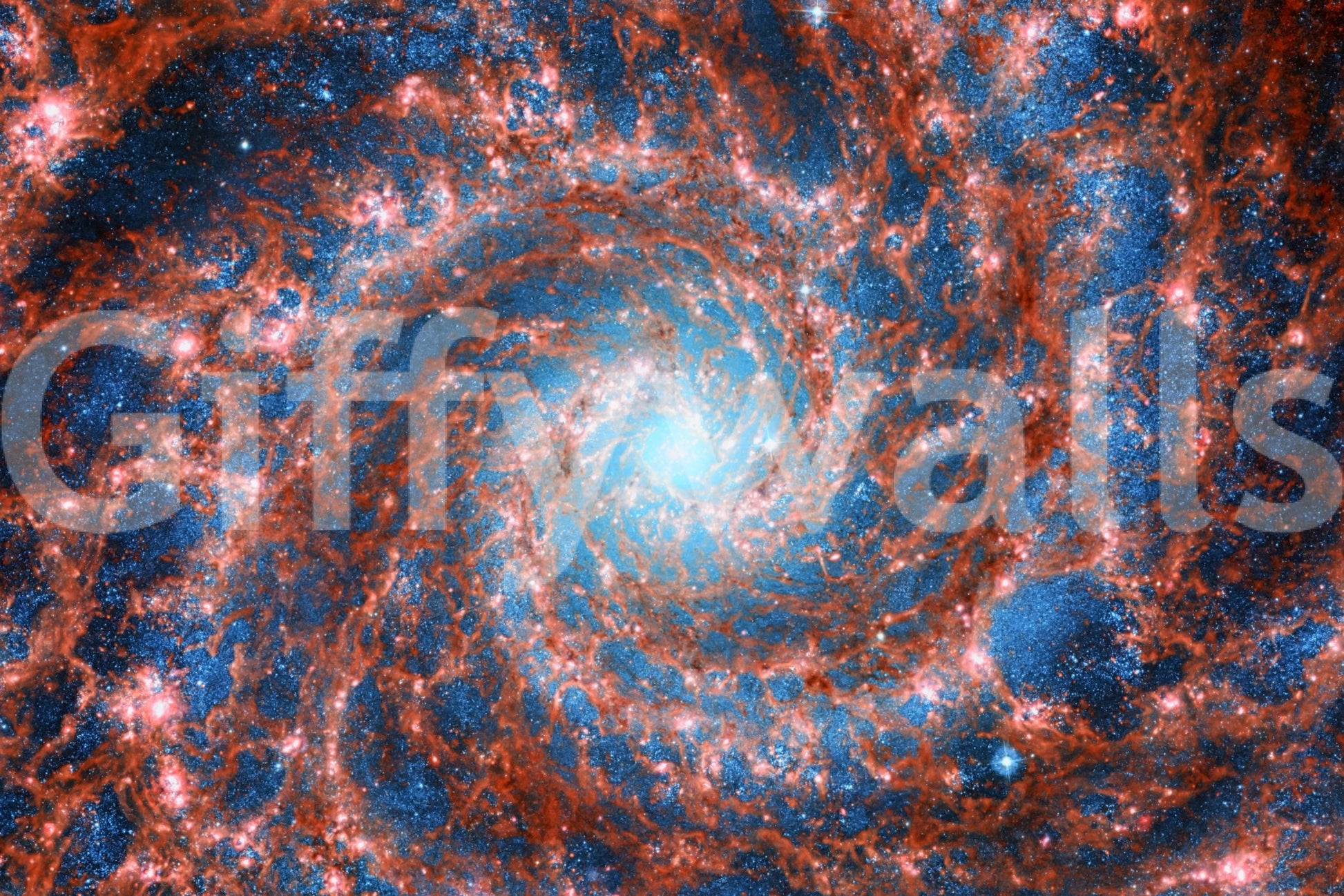 The design is non-realistic and interpretive.

