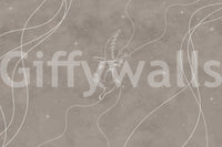 The style is a soft-focus illustration or a painterly design.

