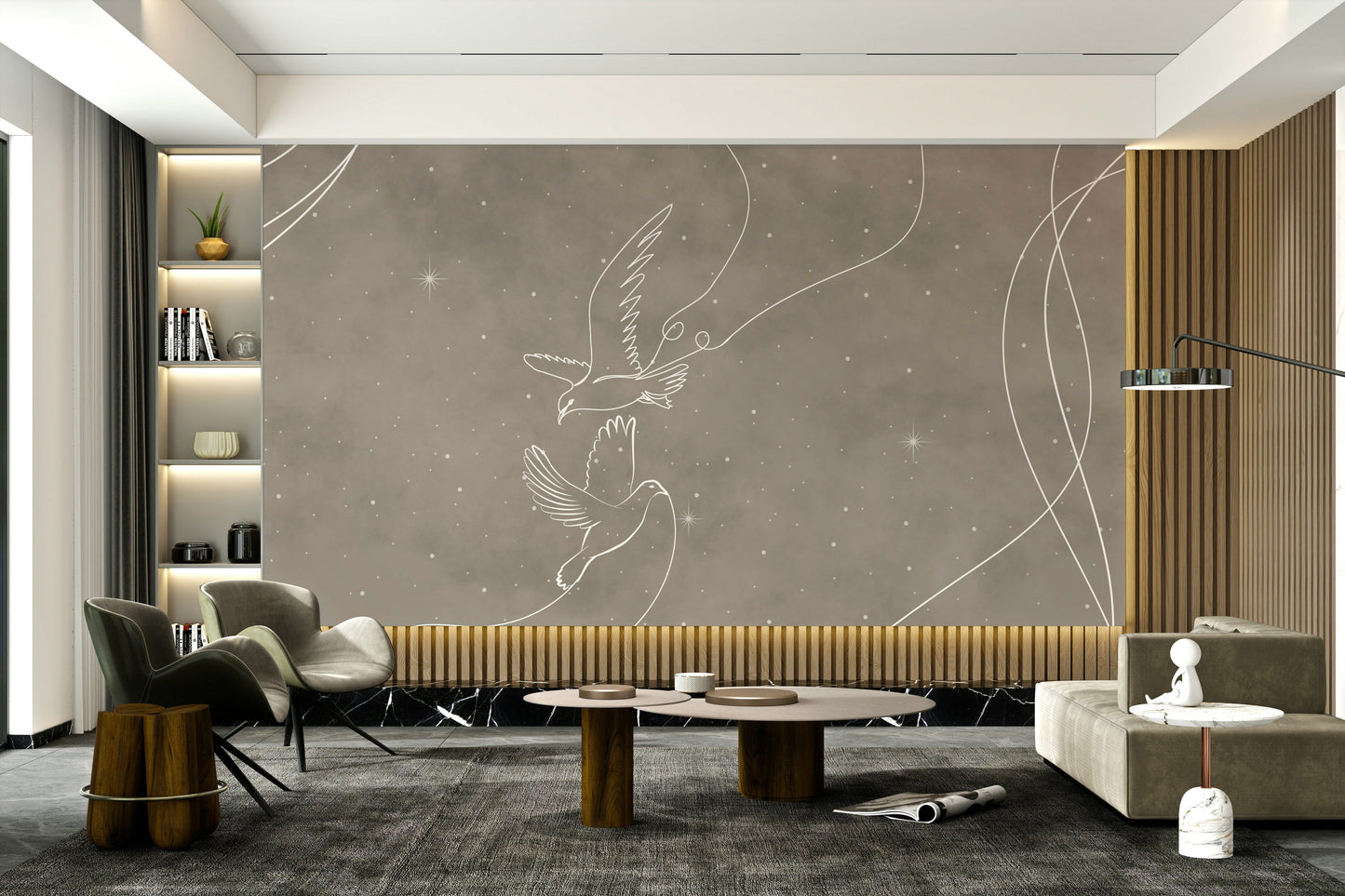 The image feels peaceful and restful.

