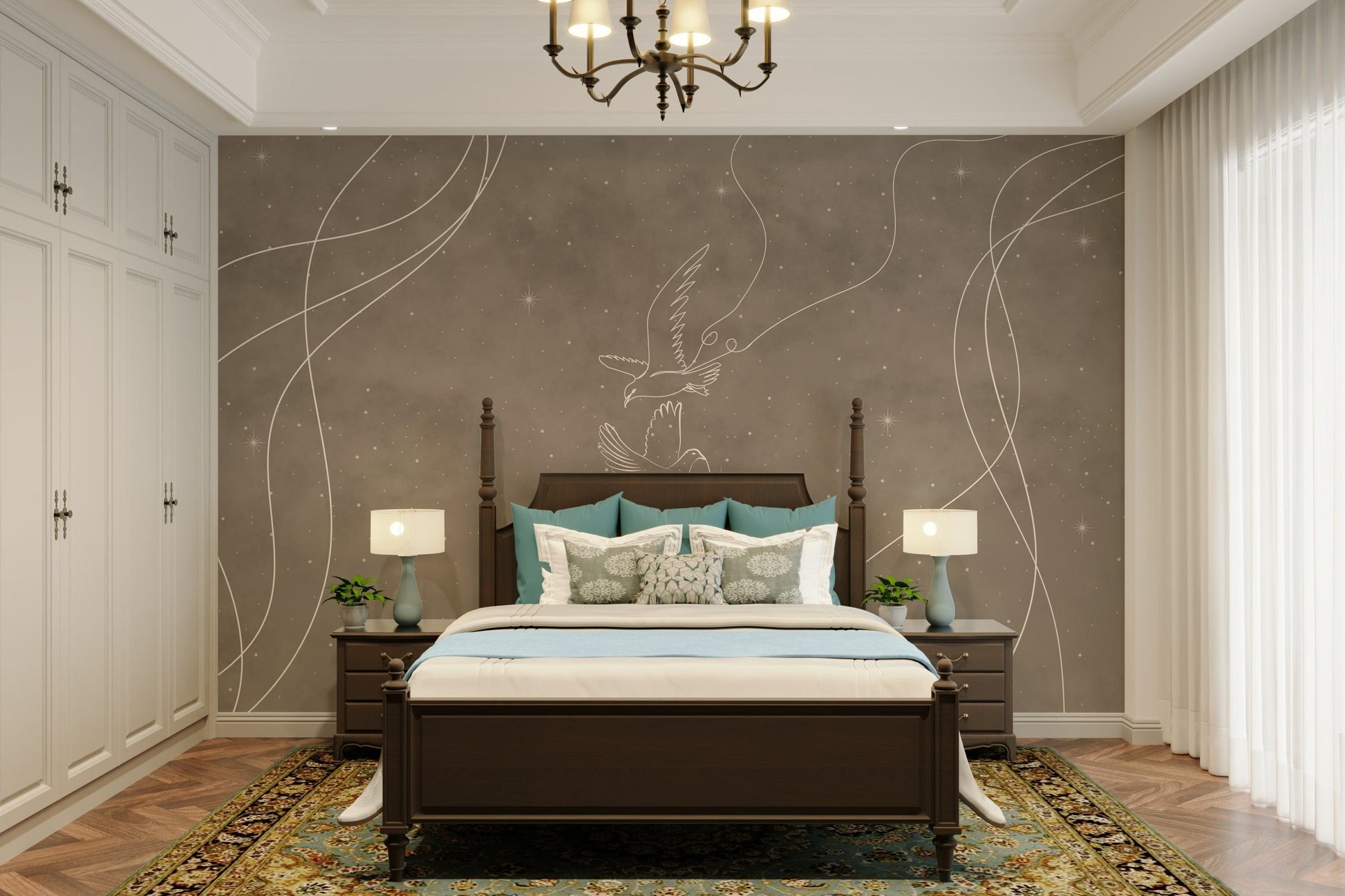 The design feels magical and peaceful.

