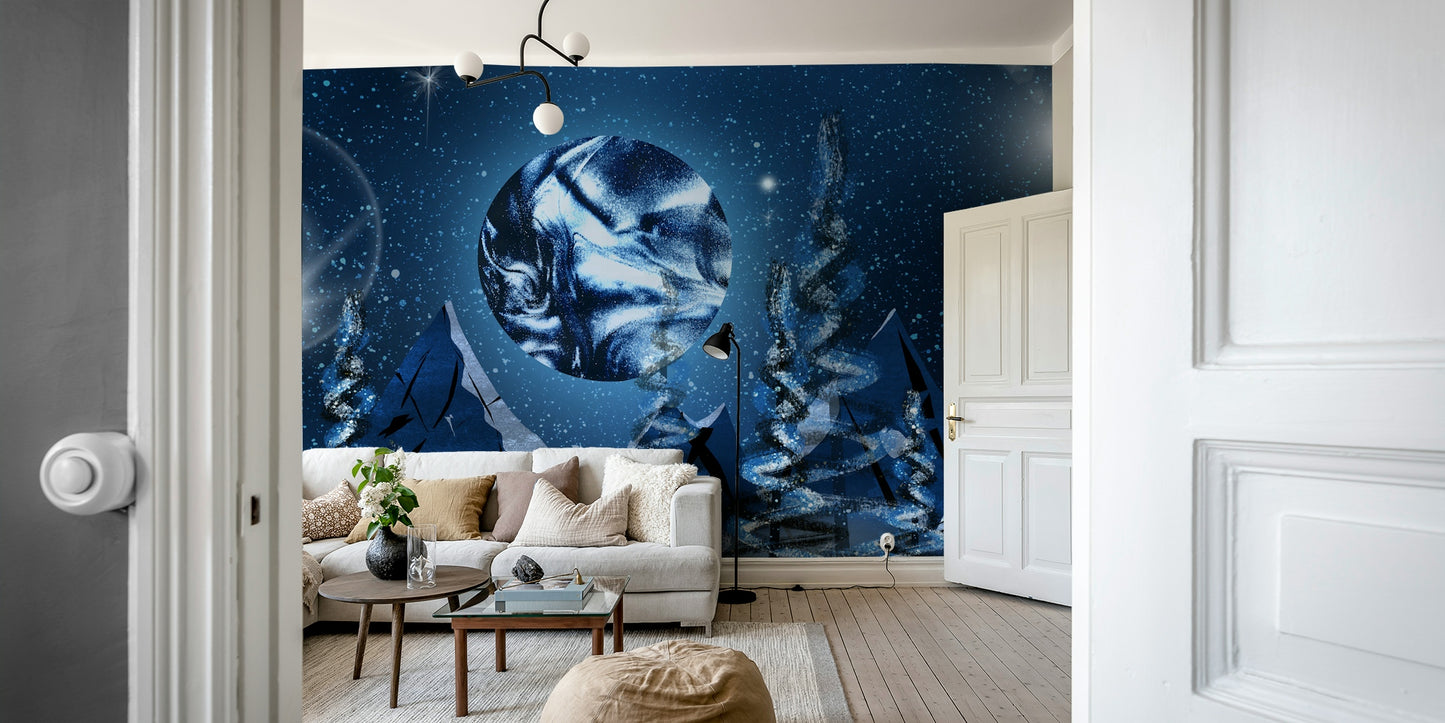Celestial Pines Mural Wallpaper