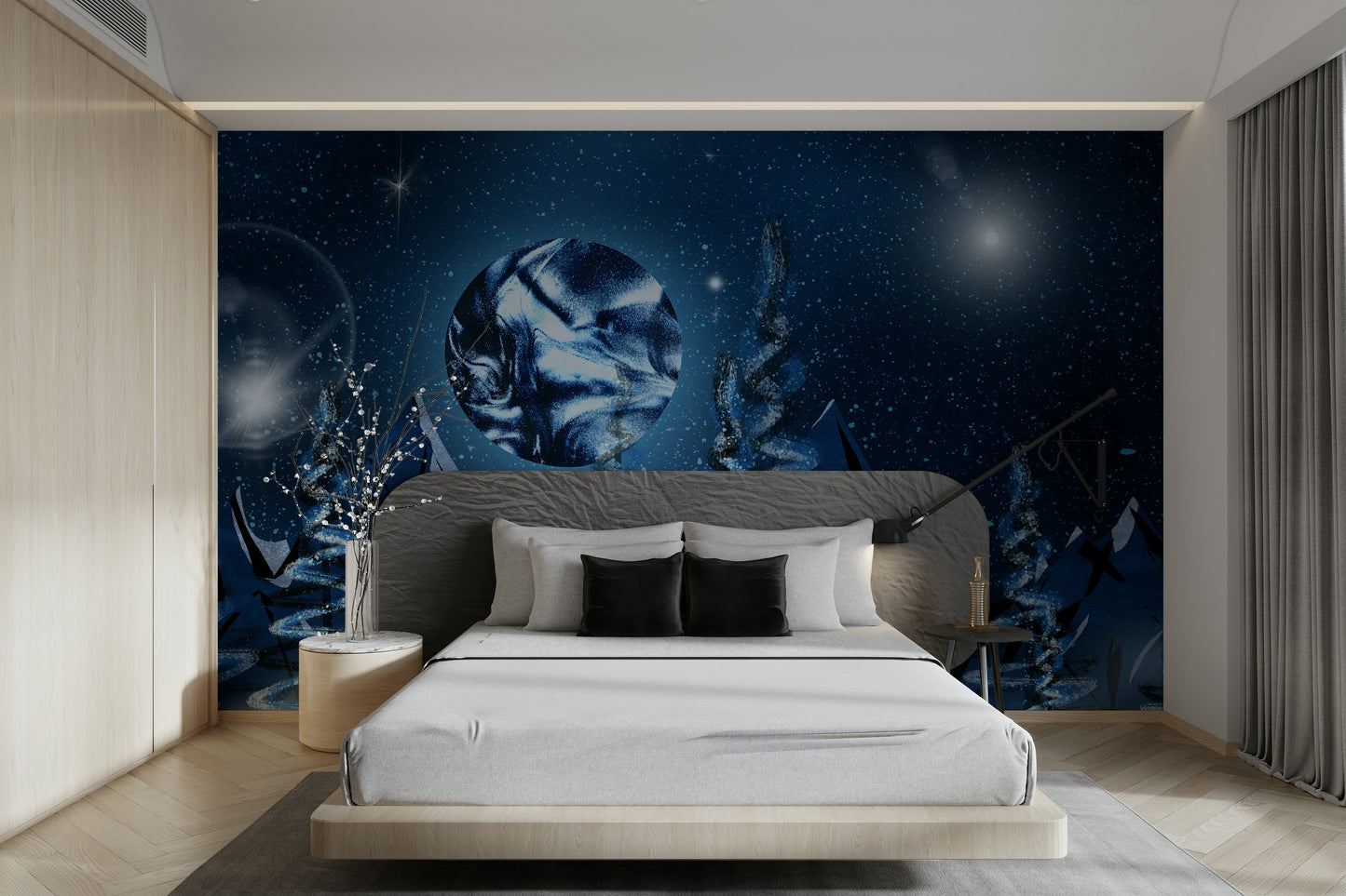 Celestial Pines Mural Wallpaper