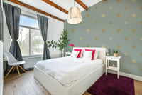 The style is artistic and modern.

