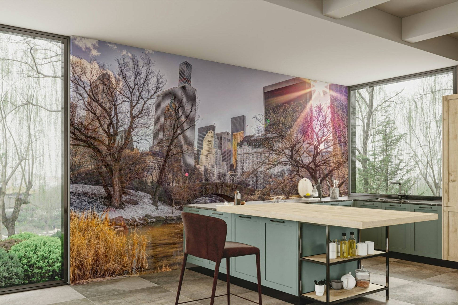 High-resolution image of a park landscape.

