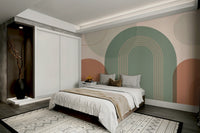 Pastel arch pattern wallpaper for walls

