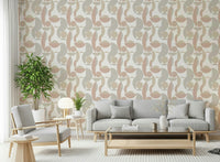 Wall mural Neutral Geo Chic muted tones stylish geometric pattern.