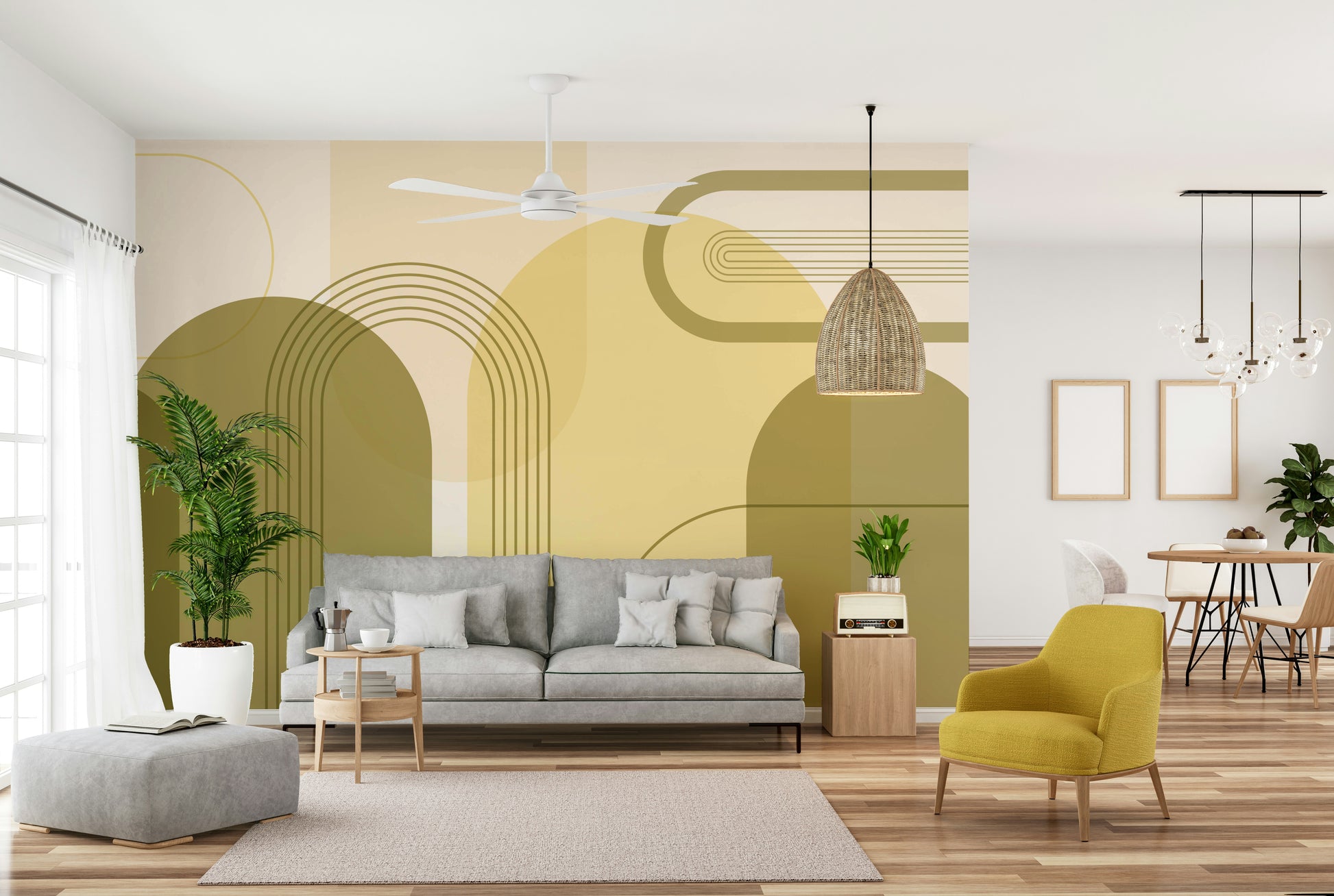 Minimalist arch wallpaper for walls

