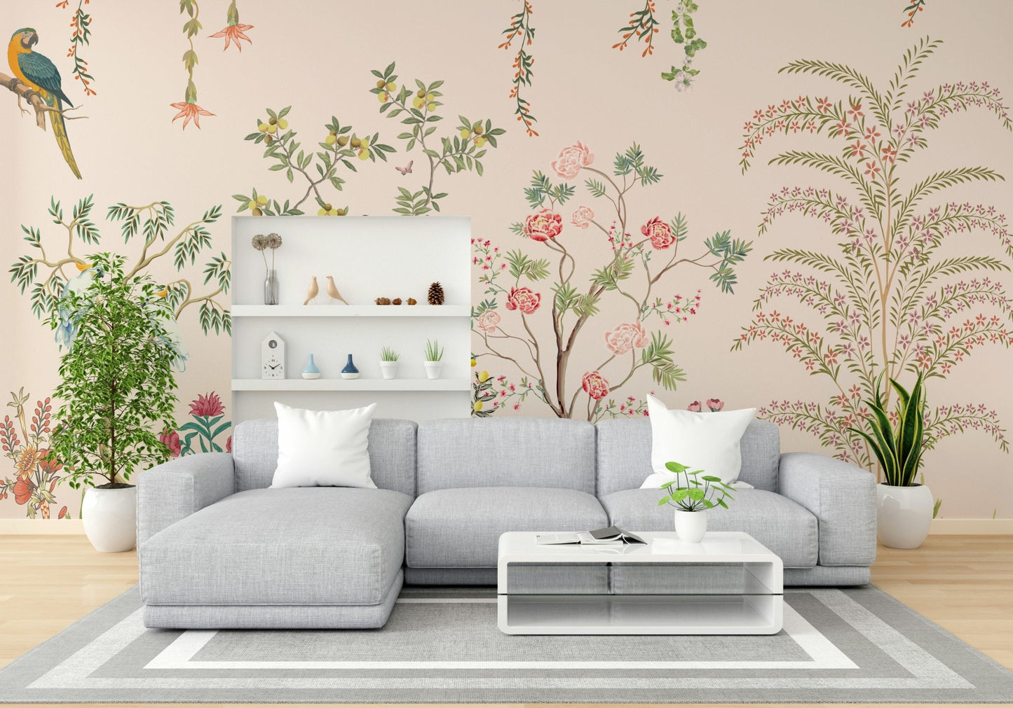 The feeling is one of fresh elegance.

