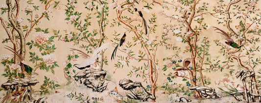 Sepia Chinoiserie Chinese Wallpaper Murals