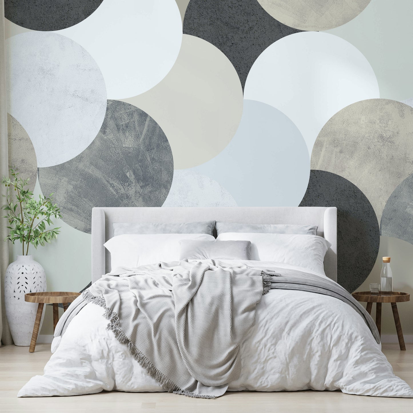 Clean lines geometric wall mural

