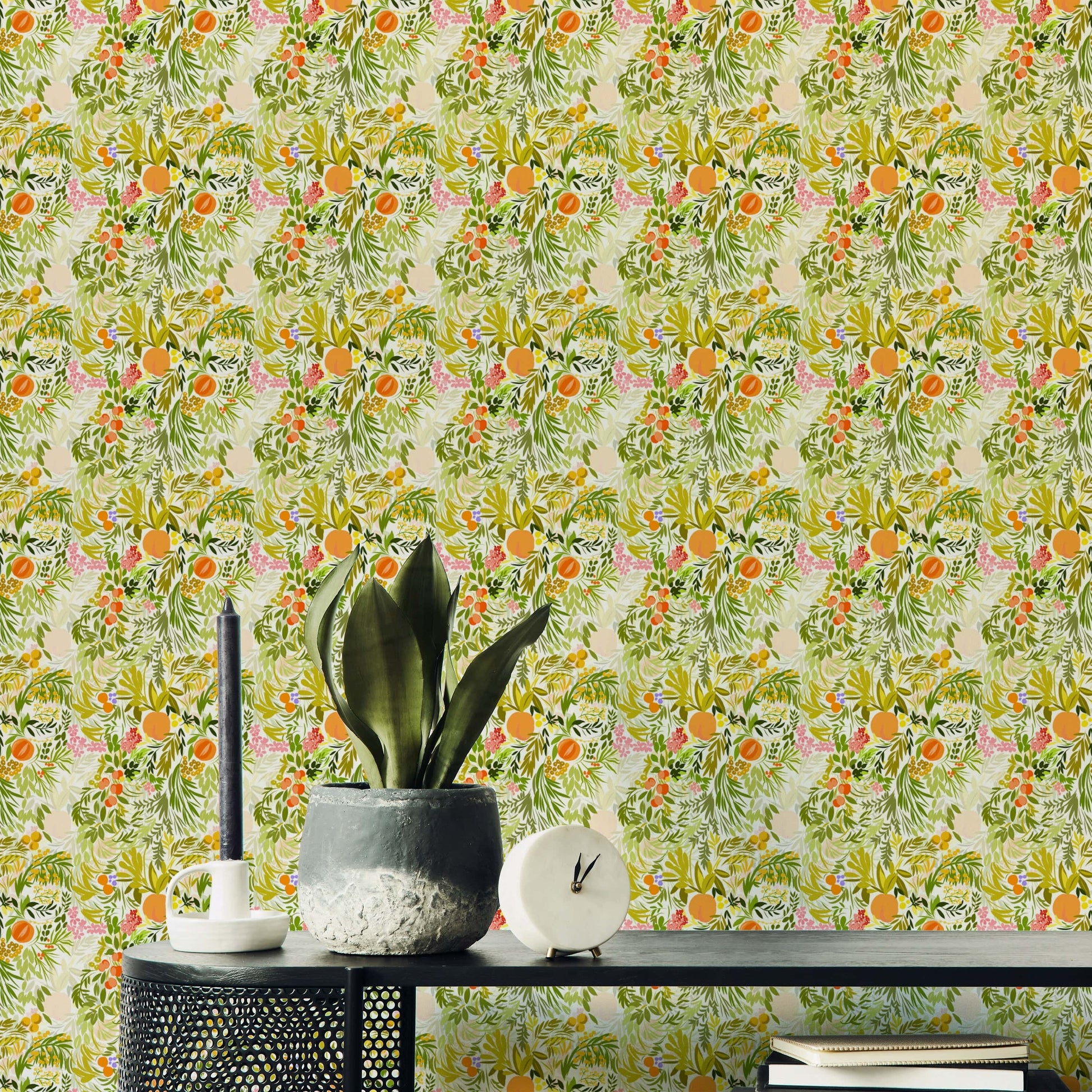 Citrus Bloom botanical wall mural

