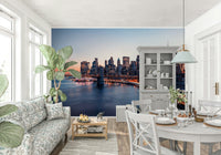 Dazzling New York City Lights Dusk wallpaper for walls