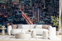 Cityscape Night Wall Mural