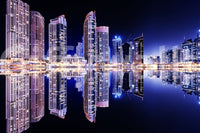 Cityscape Reflections Wall Mural